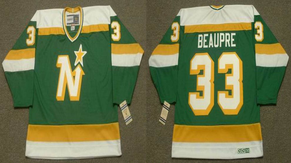 2019 Men Dallas Stars #33 Beaupre Green CCM NHL jerseys